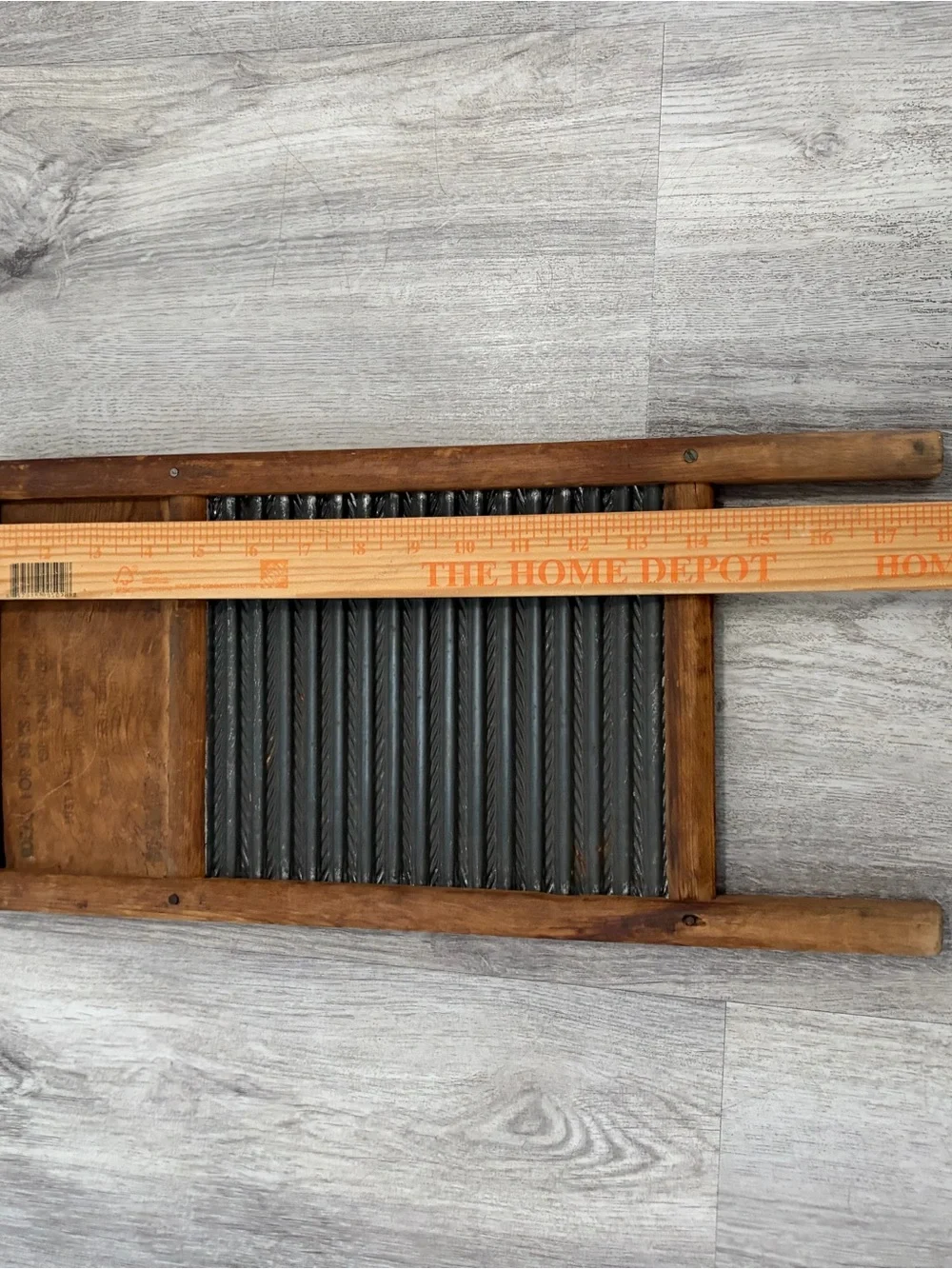 Vintage DUBL HANDI Washboard Co bathroom decor rustic cottage 18
